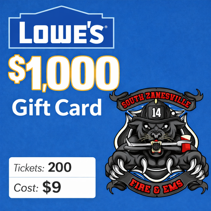 $1,000 Lowe's Gift Card (#2626)