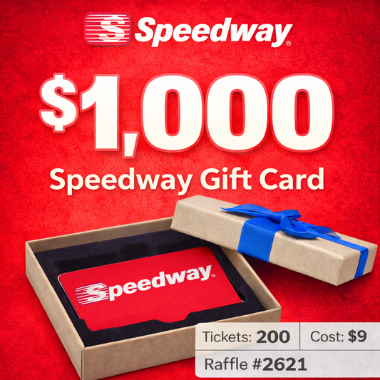 $1,000 Speedway Gift Card (2621)