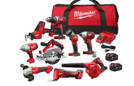 Milwaukee M18 18-Volt Lithium-Ion Cordless Combo Kit 9-Tool (2605)