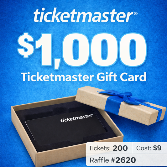 $1,000 Ticketmaster Gift Card (2620)